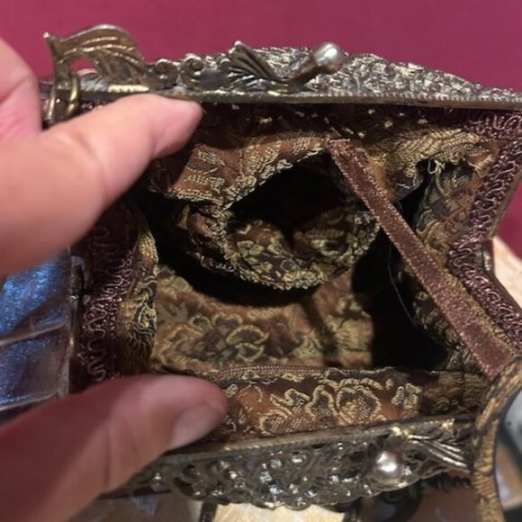 RIYADesign Victorian Hand Made Brown Crocodile Leather PURSE - Picture 8 of 11